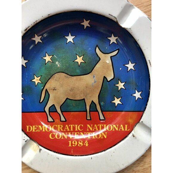 Democratic National Convention Ash Tray 1984 Mondale Donkey - Picture 2 of 4